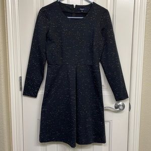Madewell Gia Marled Concept Dress Size 4 black